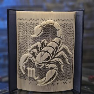 Sculpture de livre - collection zodiaque - Scorpion