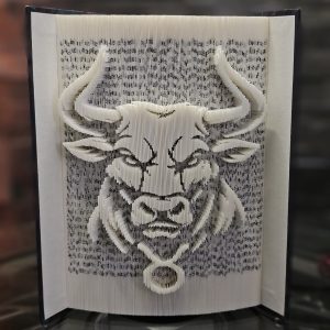 Sculpture de livre - collection zodiaque - Taureau