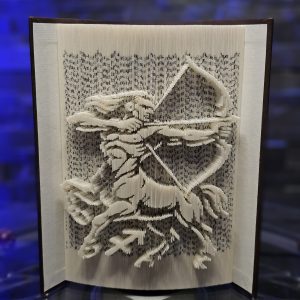 Sculpture de livre - collection zodiaque - Sagittaire