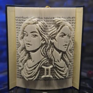 Sculpture de livre Gémeaux - collection zodiaque - Gémeaux