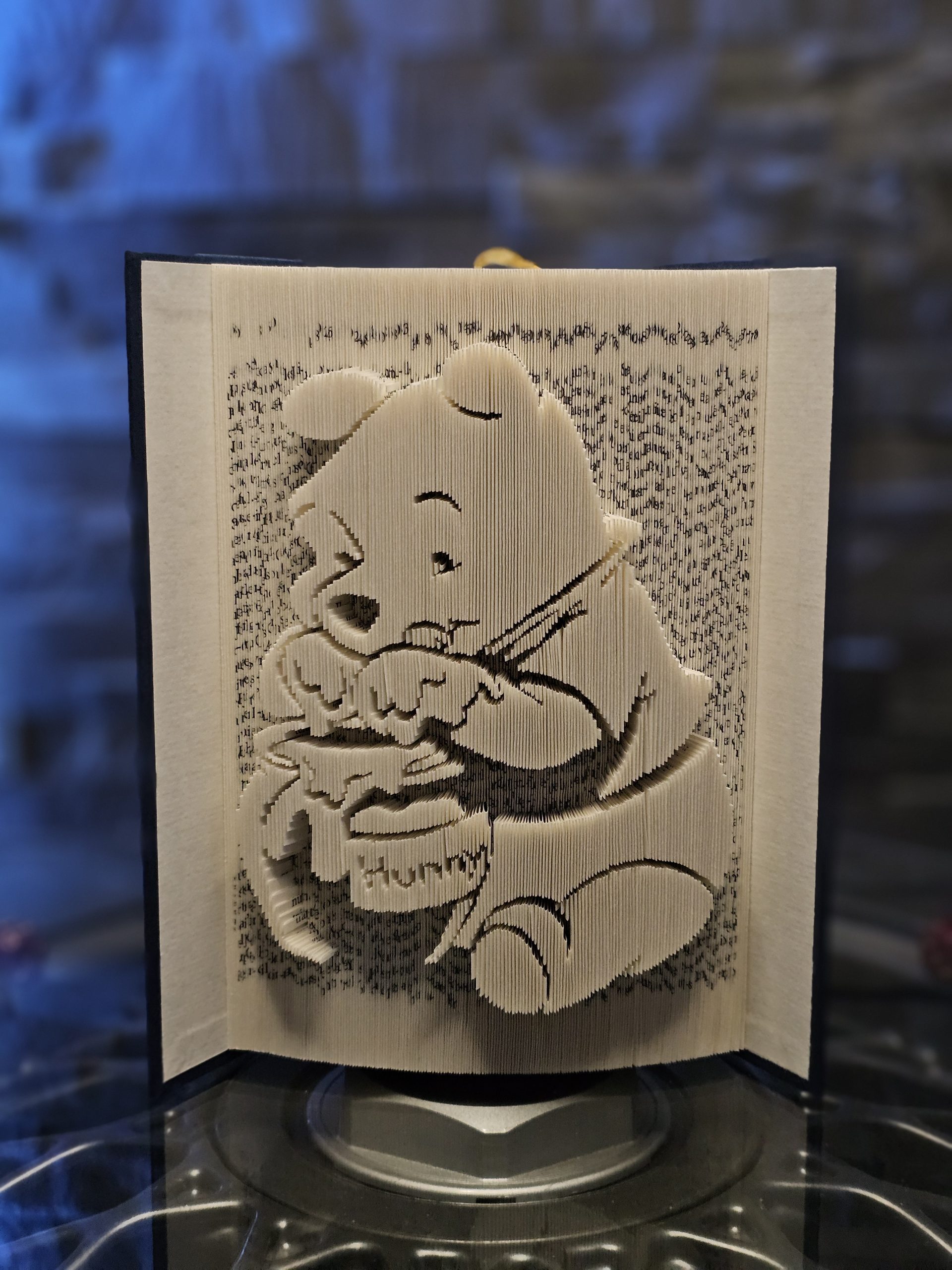 Sculpture de livre - Winnie L'ourson